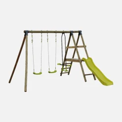 Altalene da giardino con scivolo, 6 posti