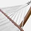 Amaca in legno con telo in cotone