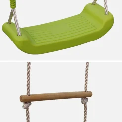 Area giochi altalene e scala di corda, 3 posti