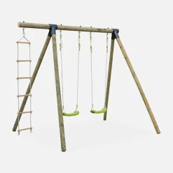 Area giochi altalene e scala di corda, 3 posti