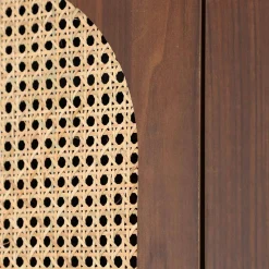 Armadio a due ante e due cassetti in legno