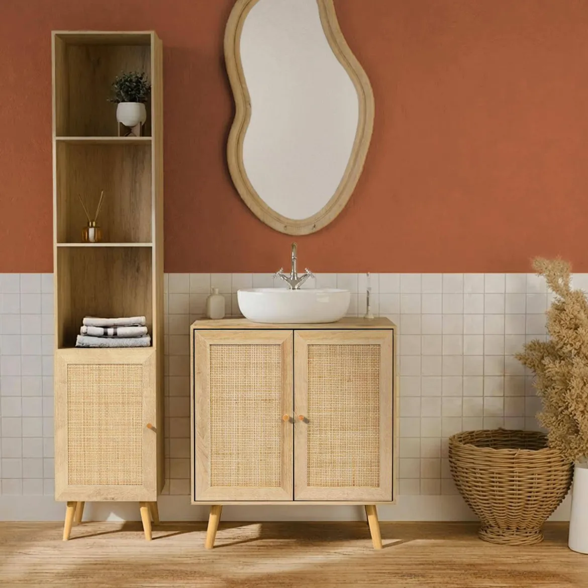 Armadio portaoggetti per il bagno