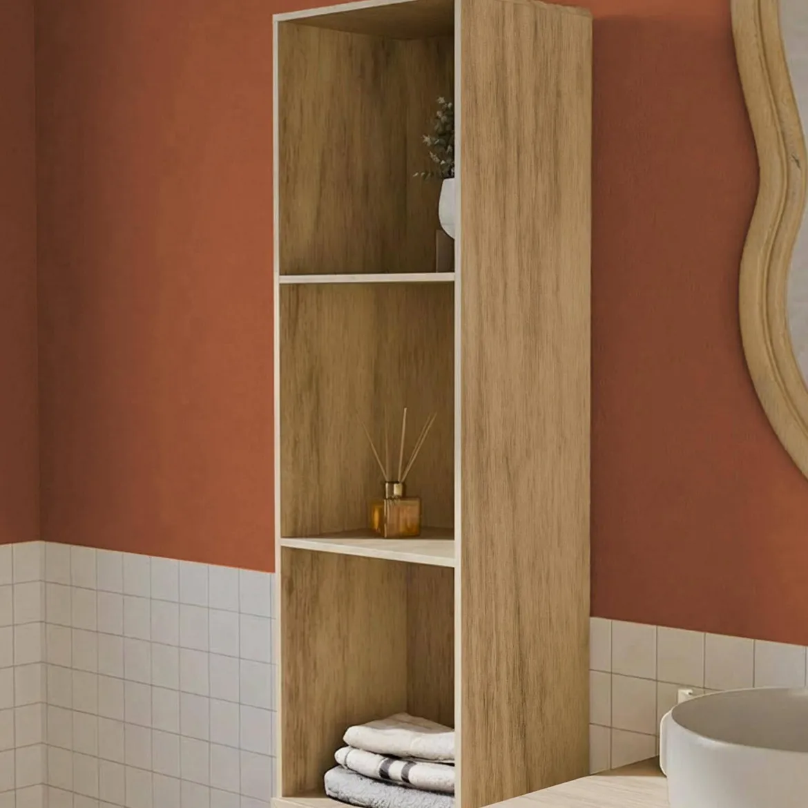 Armadio portaoggetti per il bagno