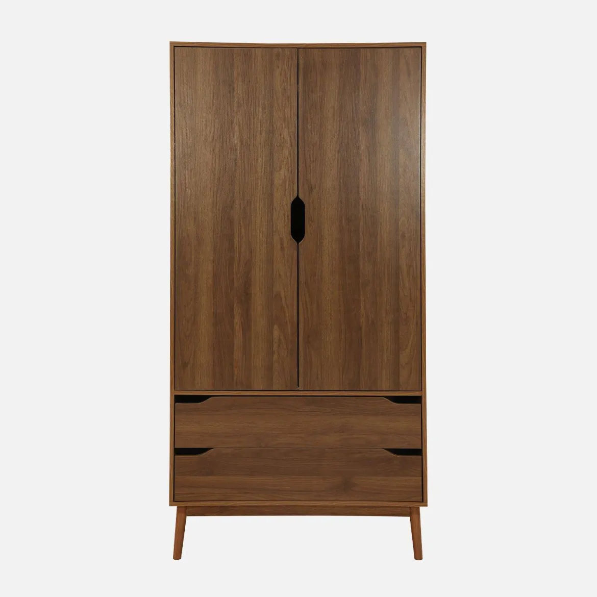 Armadio vintage in decorazione legno, 2 ante