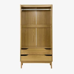 Armadio vintage in decorazione legno, 2 ante