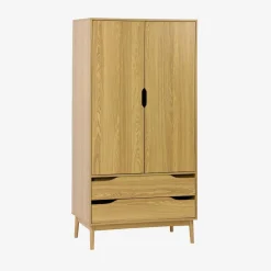 Armadio vintage in decorazione legno, 2 ante
