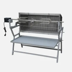 Barbecue a carbonella con girarrosto elettrico regolabile
