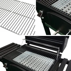 Barbecue a carbonella con affumicatore