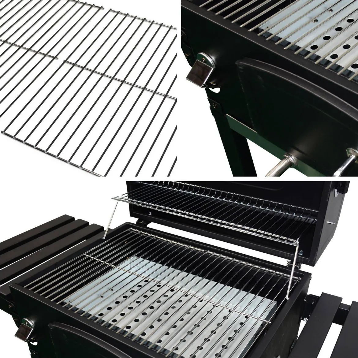 Barbecue a carbonella con affumicatore