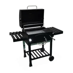 Barbecue a carbonella con affumicatore