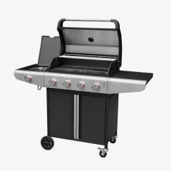Barbecue a gas a 4 bruciatori con fuoco laterale