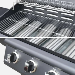 Barbecue a gas a 5 fuochi con 1 bruciatore laterale