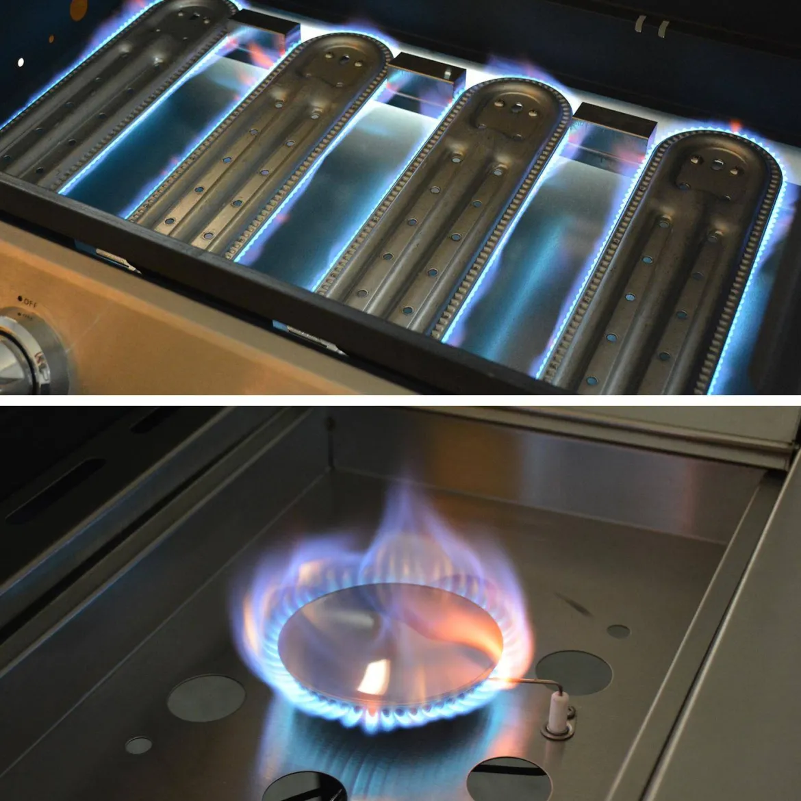 Barbecue a gas a 5 fuochi con 1 bruciatore laterale