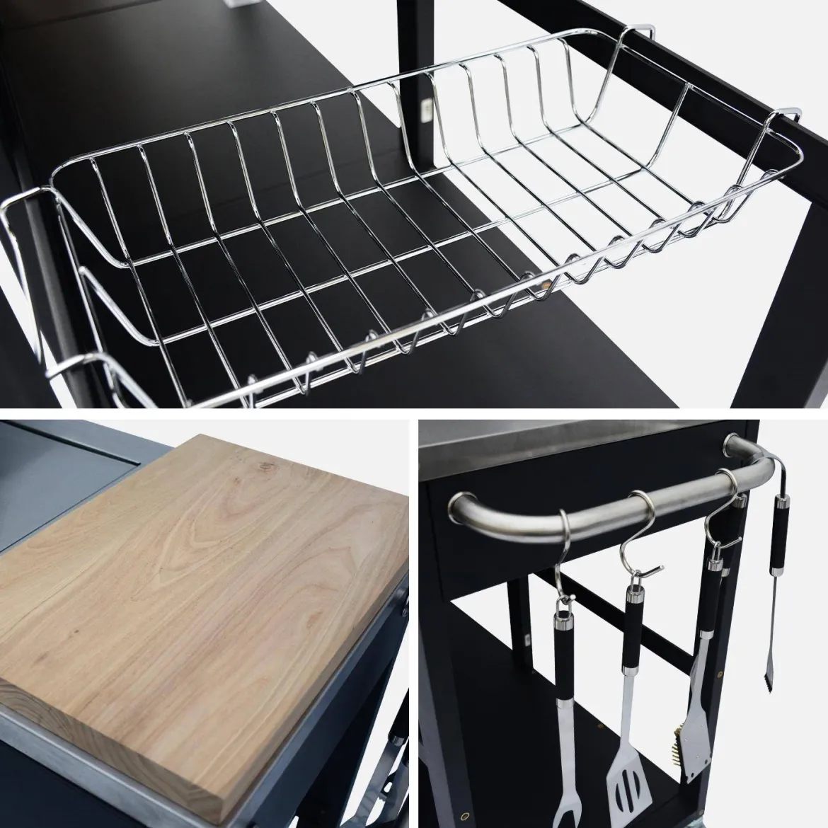 Barbecue a gas a 5 fuochi con 1 bruciatore laterale