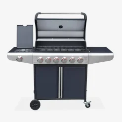 Barbecue a gas con 6 bruciatori + 1 laterale