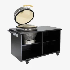 Barbecue kamado in ceramica con carrello e copertura, Ø55,5cm