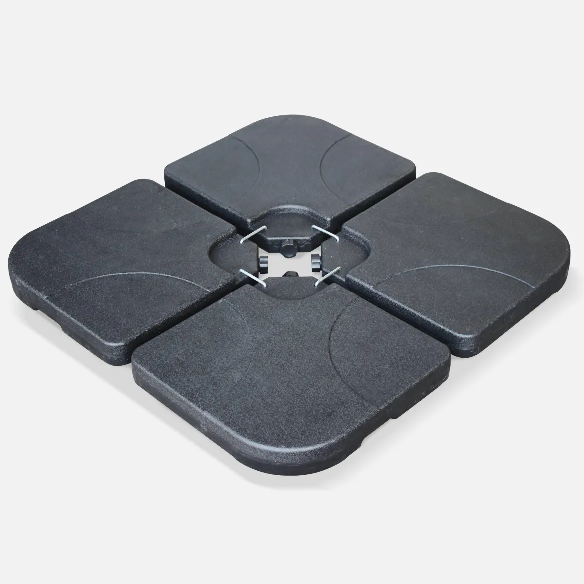Base per ombrellone set di 4 lastre quadrate