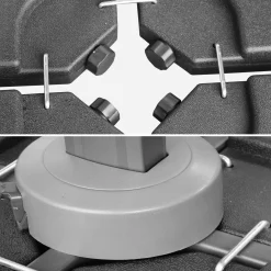 Base per ombrellone set di 4 lastre quadrate
