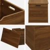 Baule, effetto legno tinto noce