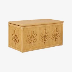 Baule giocattoli per bambini bohémien in rattan