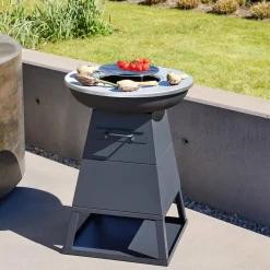 Braciere barbecue con vano portaoggetti, Ø59cm