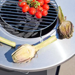 Braciere barbecue con vano portaoggetti, Ø59cm