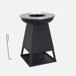 Braciere barbecue con vano portaoggetti, Ø59cm