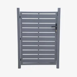 Cancello da giardino in alluminio con serratura e maniglia, 100cm