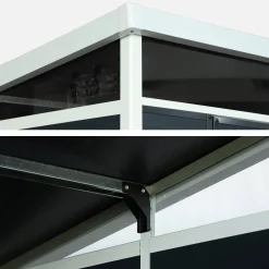 Casetta da giardino in plastica con struttura in alluminio, 4.55m²