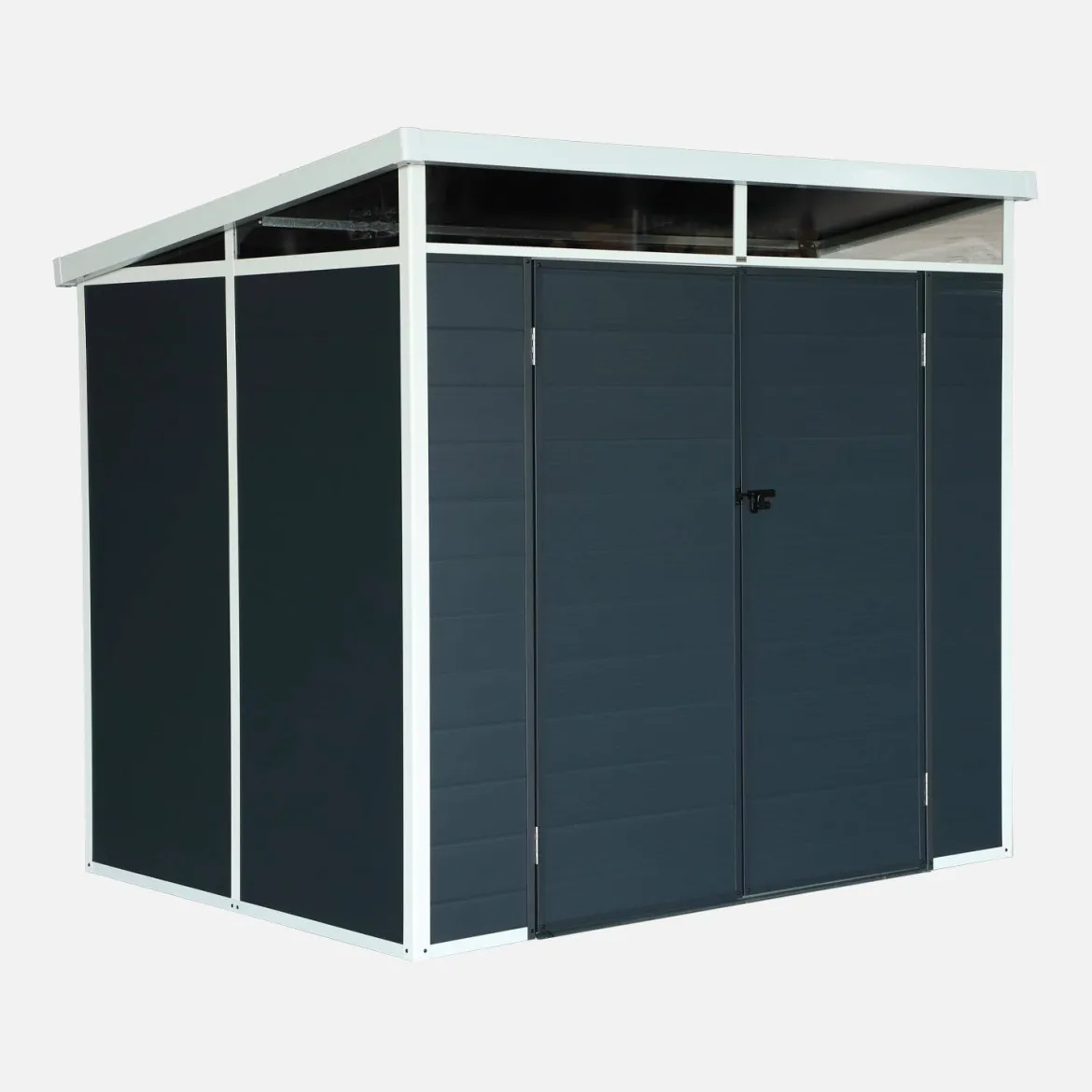 Casetta da giardino in plastica con struttura in alluminio, 4.55m²
