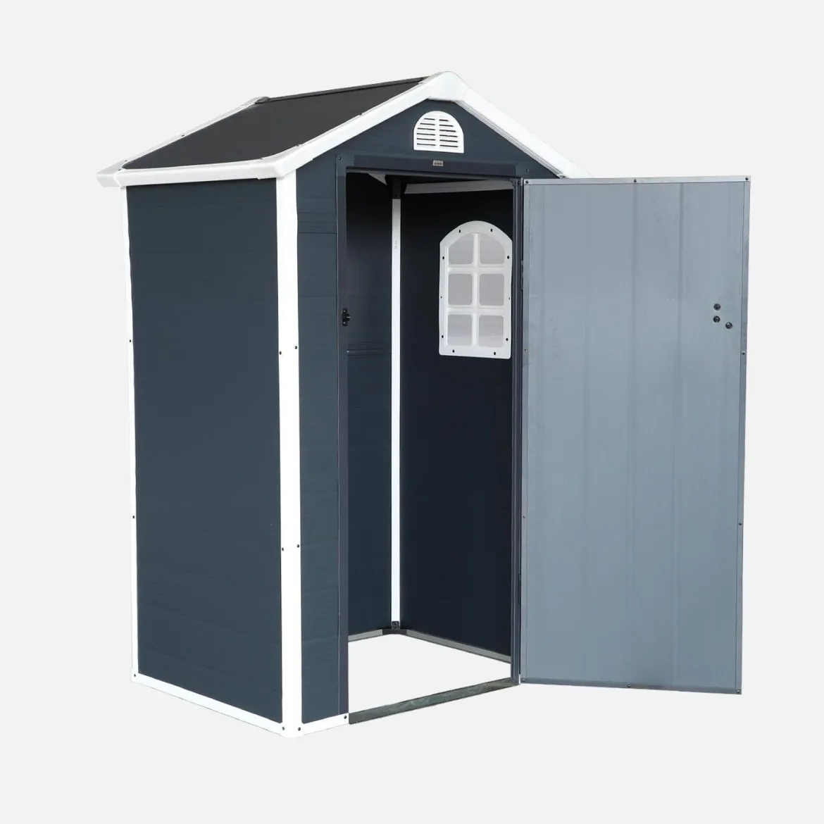 Casetta da giardino in plastica, struttura in alluminio, 1.39m²