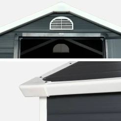 Casetta da giardino in plastica, struttura in alluminio, 1.39m²