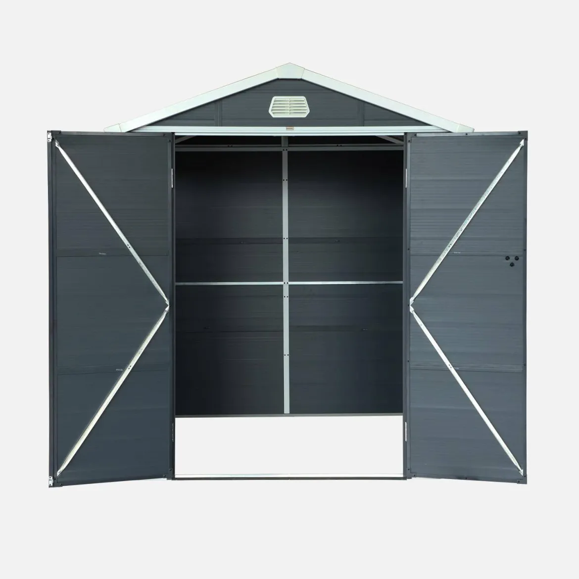 Casetta da giardino in plastica, struttura in alluminio, 3.65m²