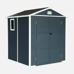 Casetta da giardino in plastica, struttura in alluminio, 3.65m²