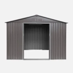 Casetta da giardino in metallo con kit di ancoraggio, 5.9m²