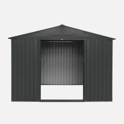 Casetta da giardino in metallo con kit di ancoraggio, 5.9m²