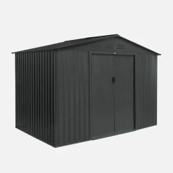 Casetta da giardino in metallo con kit di ancoraggio, 5.9m²