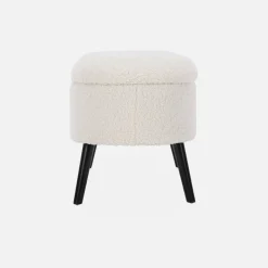 Cassapanca con rivestimento bouclé