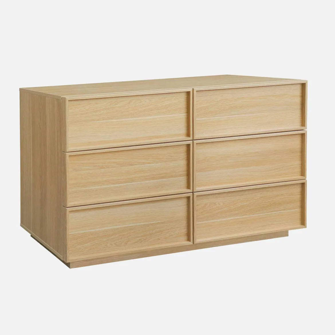 Cassettiera effetto legno 6 cassetti