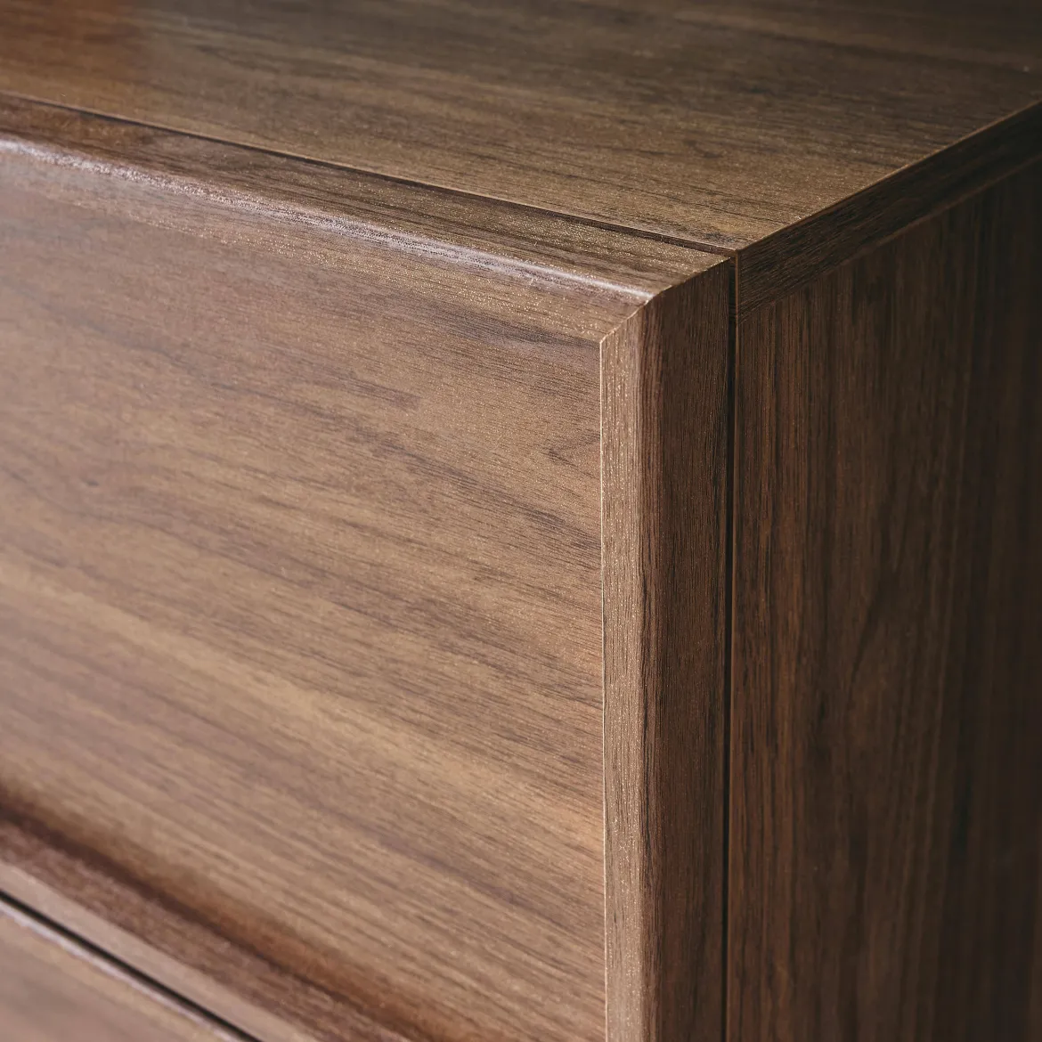 Cassettiera effetto legno 4 cassetti