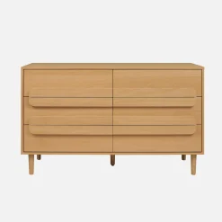 Cassettiera vintage effetto legno 6 cassetti