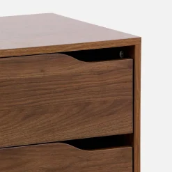 Cassettiera decorata in legno con 4 cassetti