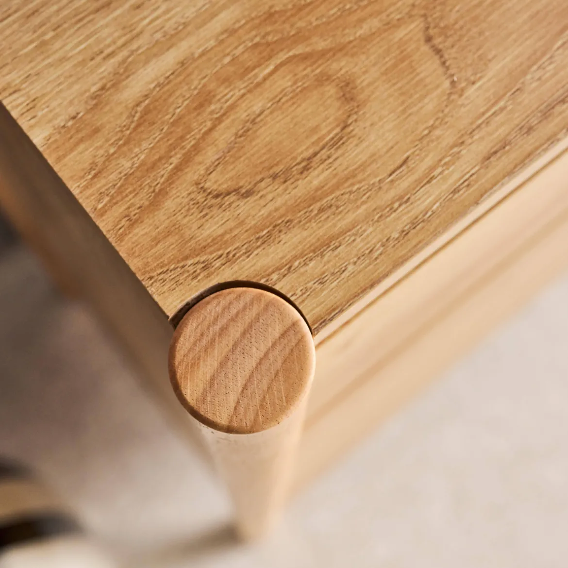 Cassettiera decorativa in legno 4 cassetti