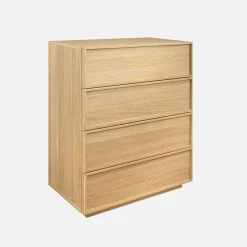 Cassettiera effetto legno 4 cassetti
