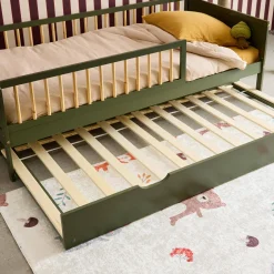 Cassetto letto per bambini Roya in legno di pino naturale