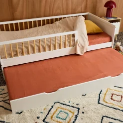 Cassetto letto per bambini Roya in legno di pino naturale