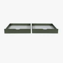 Cassettone letto per bambini Roya in legno di pino, set da 2