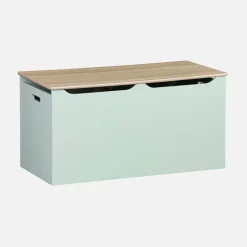Cassettone per giochi effetto legno bianco