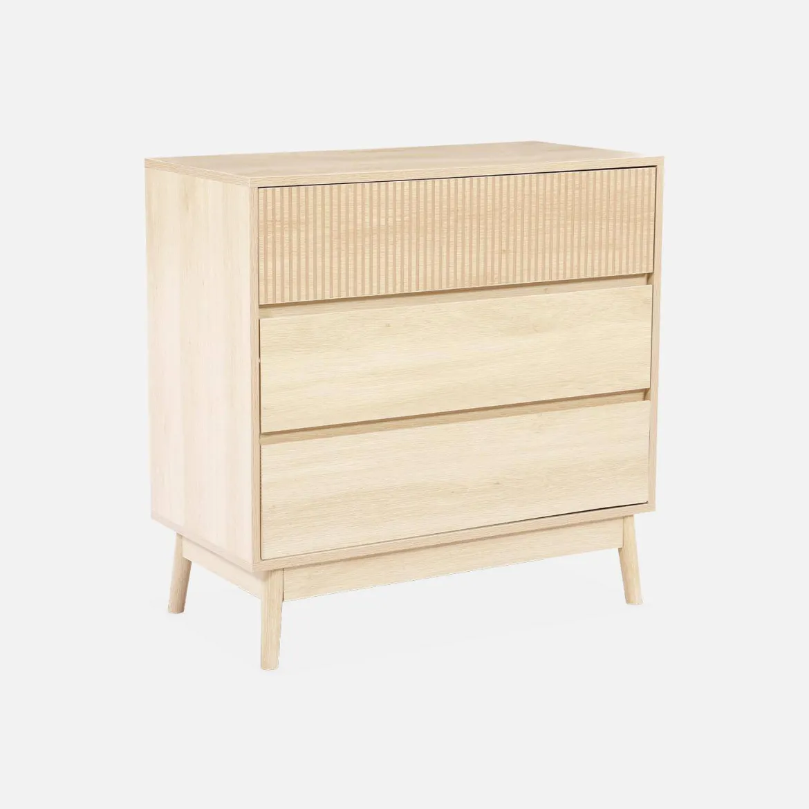 Cassettone effetto legno, 3 cassetti
