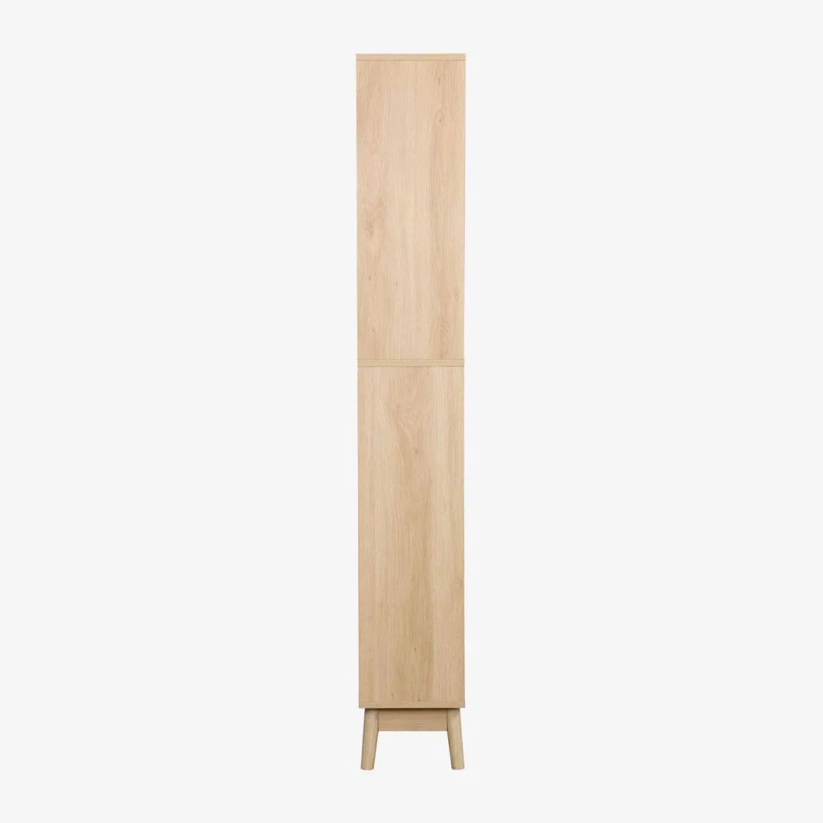 Colonna di stoccaggio decorativa in legno con 3 ripiani e 2 cassetti